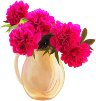 a vase of lovely pink flowers